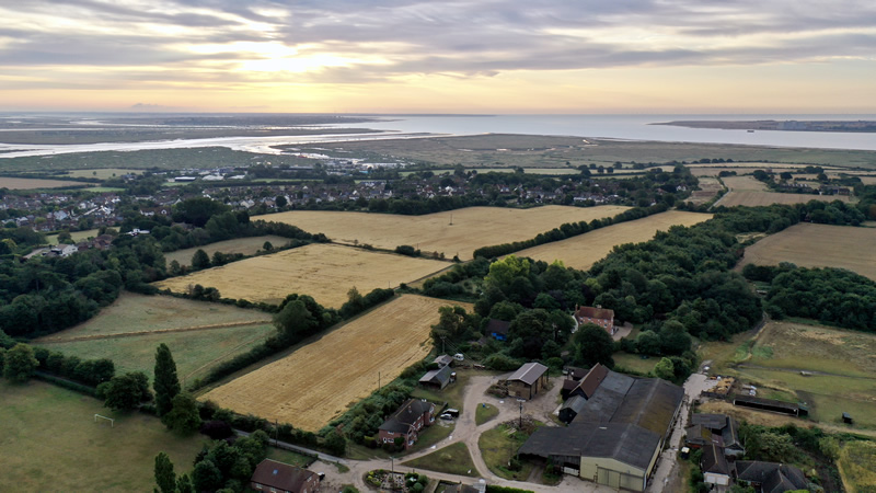 View from The Victory Recreation Ground, Tollesbury